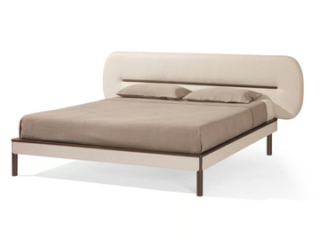 LIPS S - Fabric double bed with upholstered headboard by Carpanese Home - view 2